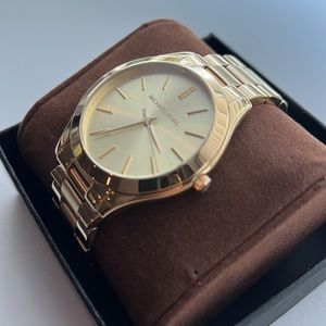 MICHAEL KORS
Slim Runway Gold-Tone Stainless Steel Watch